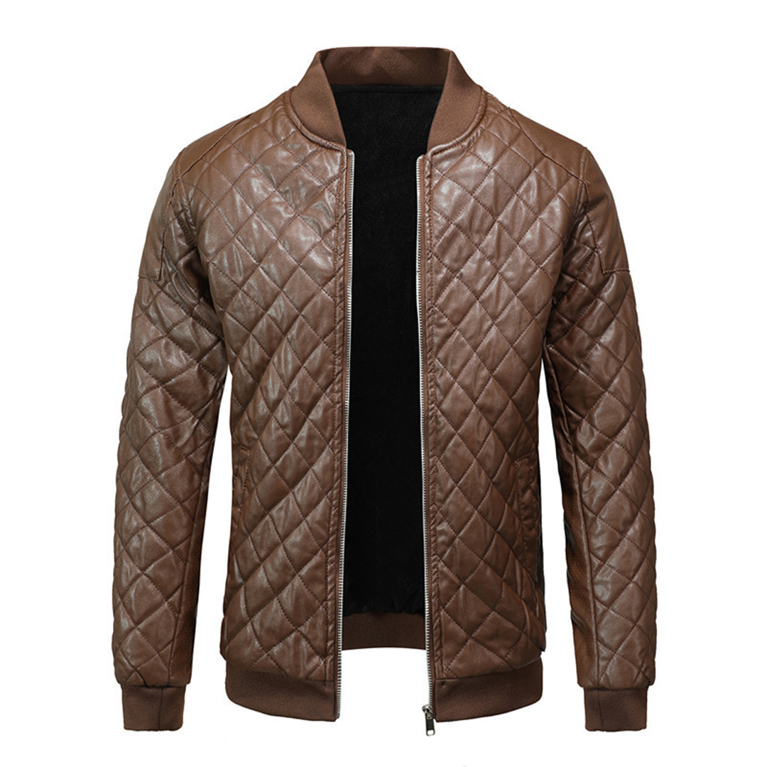 Men’s Premium Leather Jacket – Stylish Slim Fit Modern Classic Durable Everyday Outerwear
