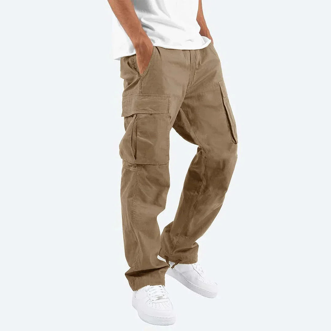 Men’s Cargo Trousers Multi Pocket Utility Outdoor Pants