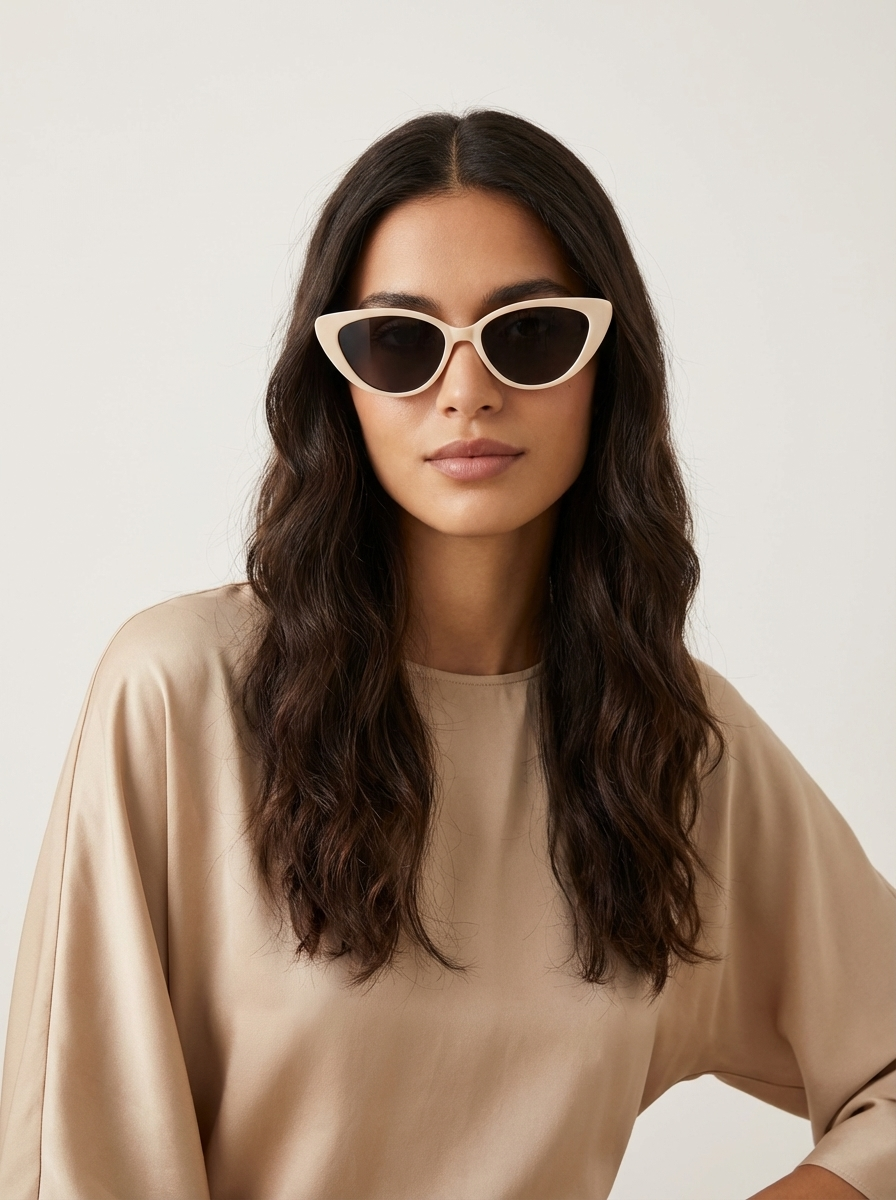 Dámské retro sluneční brýle kočičí oko – lehké letní brýle na dovolenou i každodenní styling