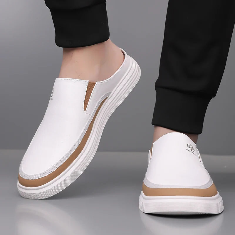 Men’s Casual Slip-On Shoes – Backless Everyday Shoes with Soft Non-Slip Sole