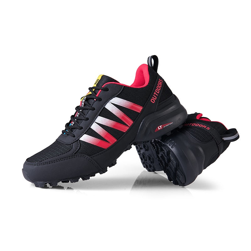 Men’s Outdoor Sneakers Durable Grip Sole Lace Up Supportive Trail Trainers