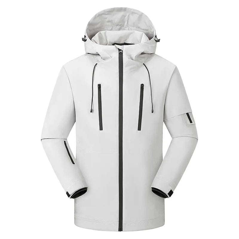 Unisex USB Heated Hooded Jacket – Fleece-Lined Outdoor Layer with Adjustable Temperature Control