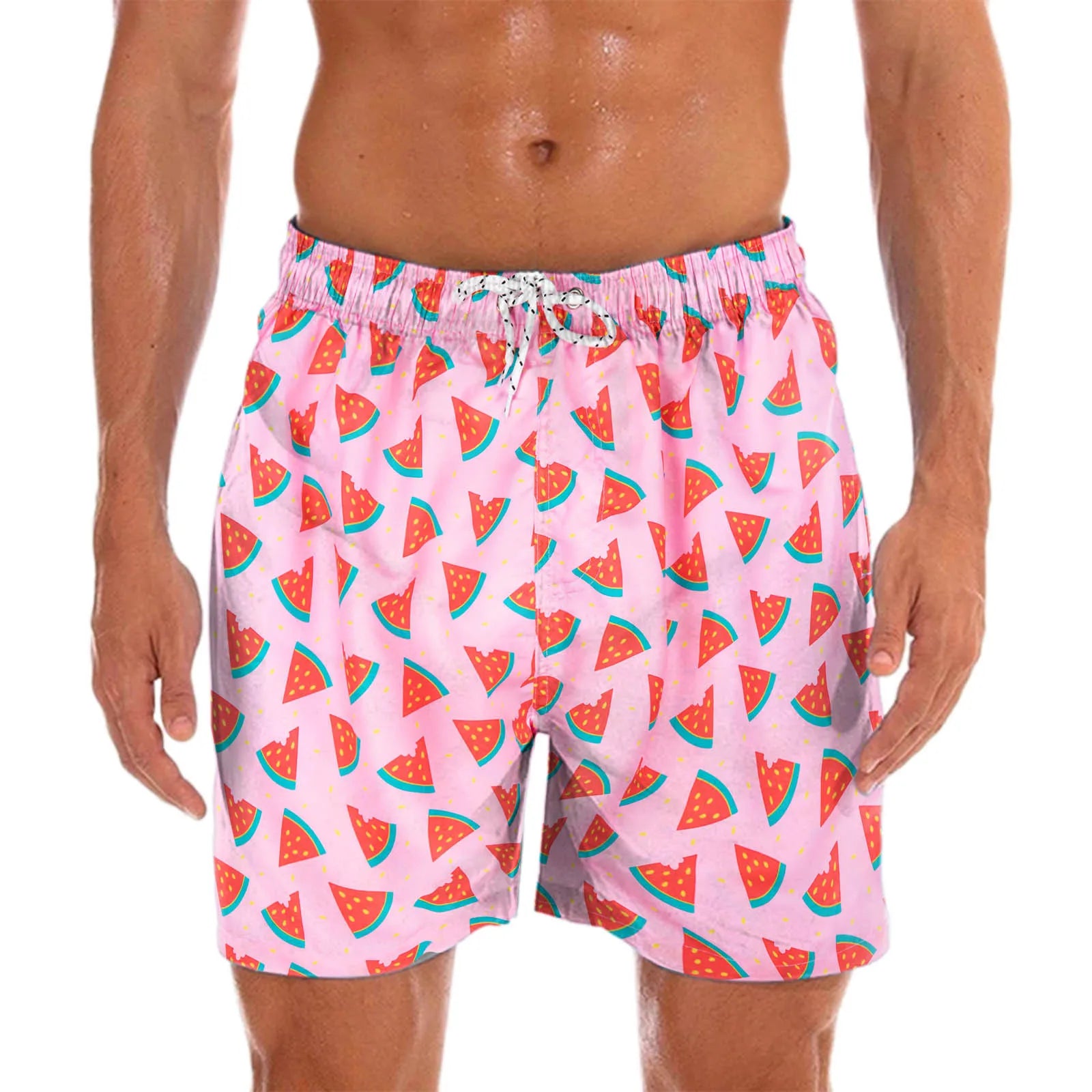 Costume da bagno uomo con stampa paisley, leggero e ad asciugatura rapida, per spiaggia