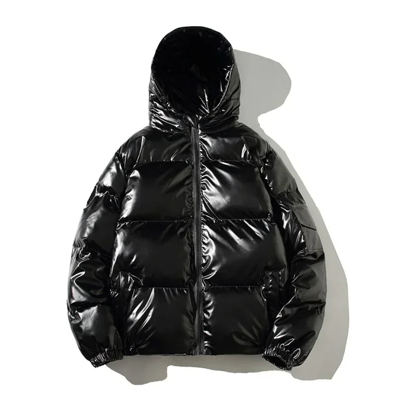 Giacca invernale da donna imbottita ad alta lucentezza - Capospalla trapuntato con cerniera e imbottitura, ideale per viaggi, weekend e look stagionali di tutti i giorni nelle giornate fredde