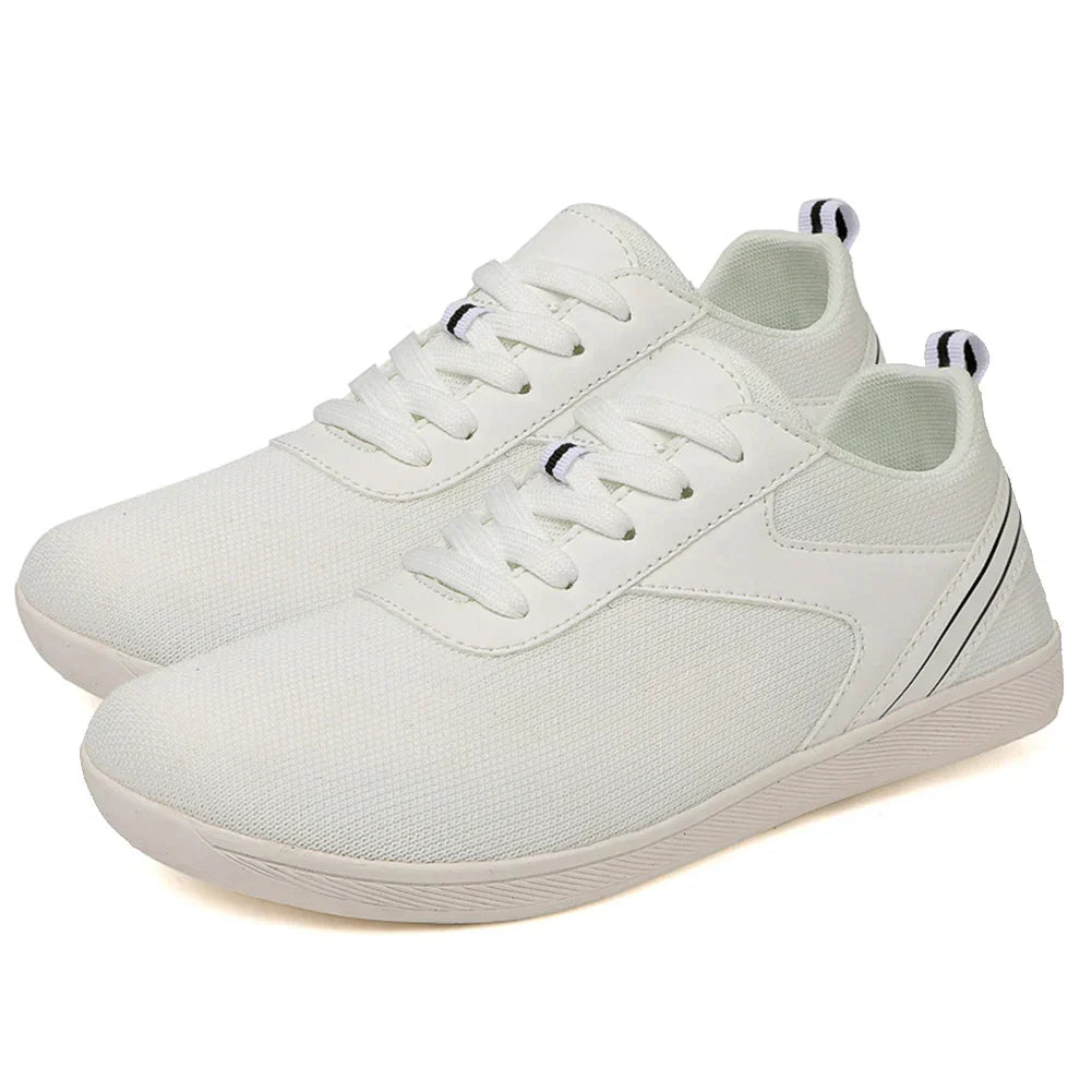 Chaussures de sport minimalistes légères pour femme - chaussures respirantes à lacets avec semelles souples pour un confort quotidien et les sorties décontractées
