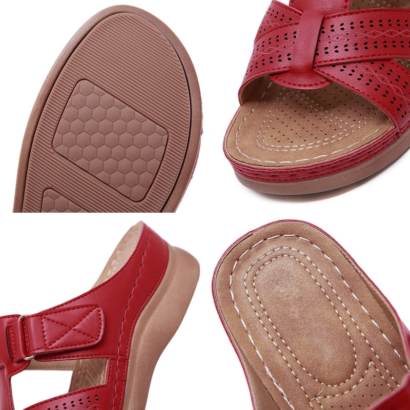 Sandalias cómodas para mujer con correa ajustable, suela acolchada, soporte ligero, zapatos de verano