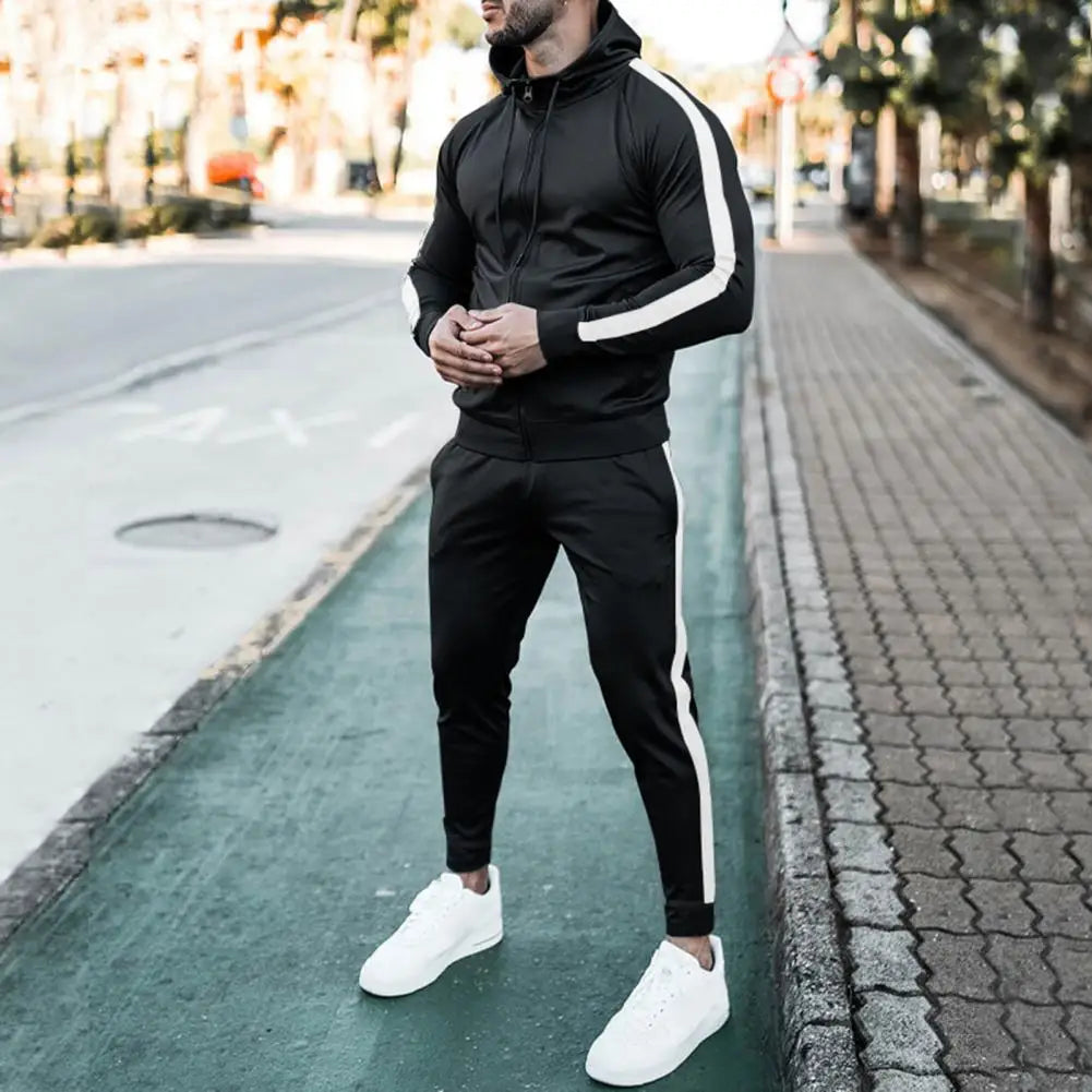 Men’s Tracksuit Set Timeless Style Comfortable Soft Fabric Casual Sportswear Complete Outfit