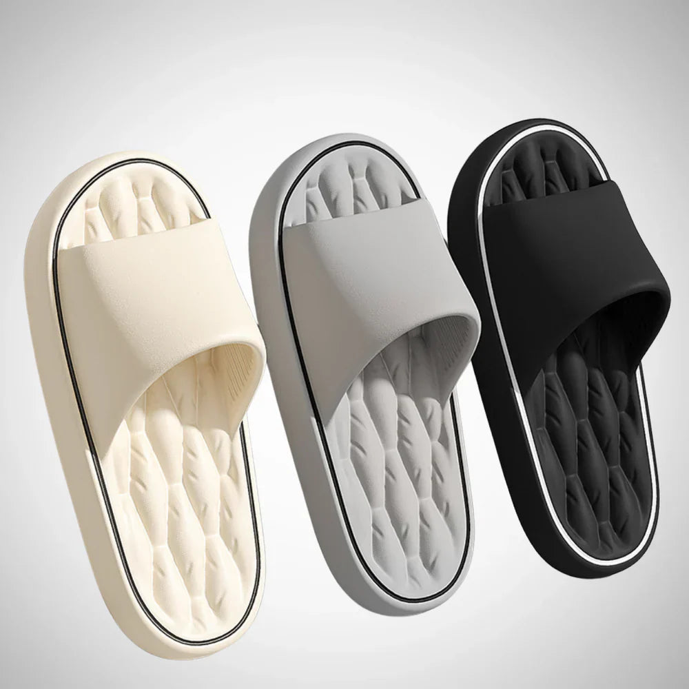Zapatillas deslizantes de confort para recuperación acolchadas para hombre