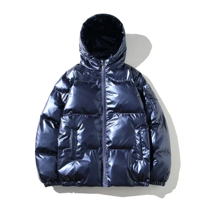 Giacca invernale da donna imbottita ad alta lucentezza - Capospalla trapuntato con cerniera e imbottitura, ideale per viaggi, weekend e look stagionali di tutti i giorni nelle giornate fredde