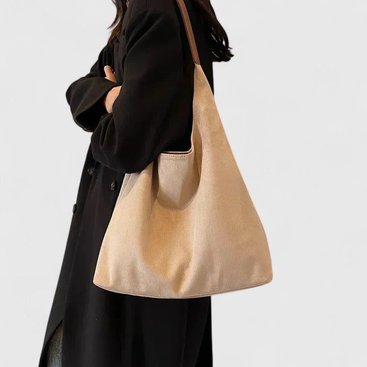 Geantă de umăr lejeră pentru femei – stil minimalist, tip hobo, pentru fiecare zi