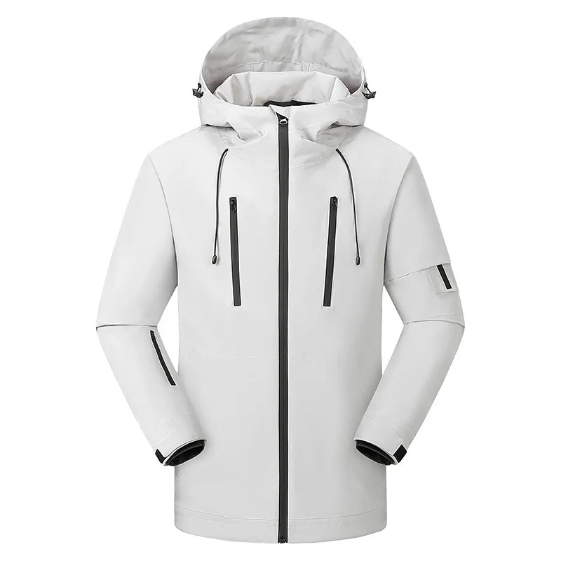 Unisex USB Heated Hooded Jacket – Fleece-Lined Outdoor Layer with Adjustable Temperature Control