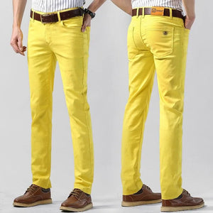 Herre Stretch Bomulds Chino Bukser – Åndbare Bukser med Almindelig Pasform til Kontor og Smart Casual Brug