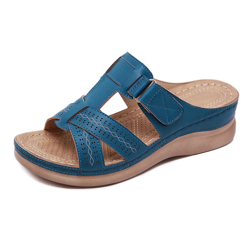 Sandalias cómodas para mujer con correa ajustable, suela acolchada, soporte ligero, zapatos de verano