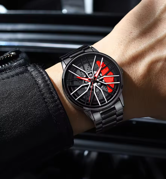 Men’s Motorsport-Inspired Bracelet Watch – Statement Timepiece for Everyday Styling