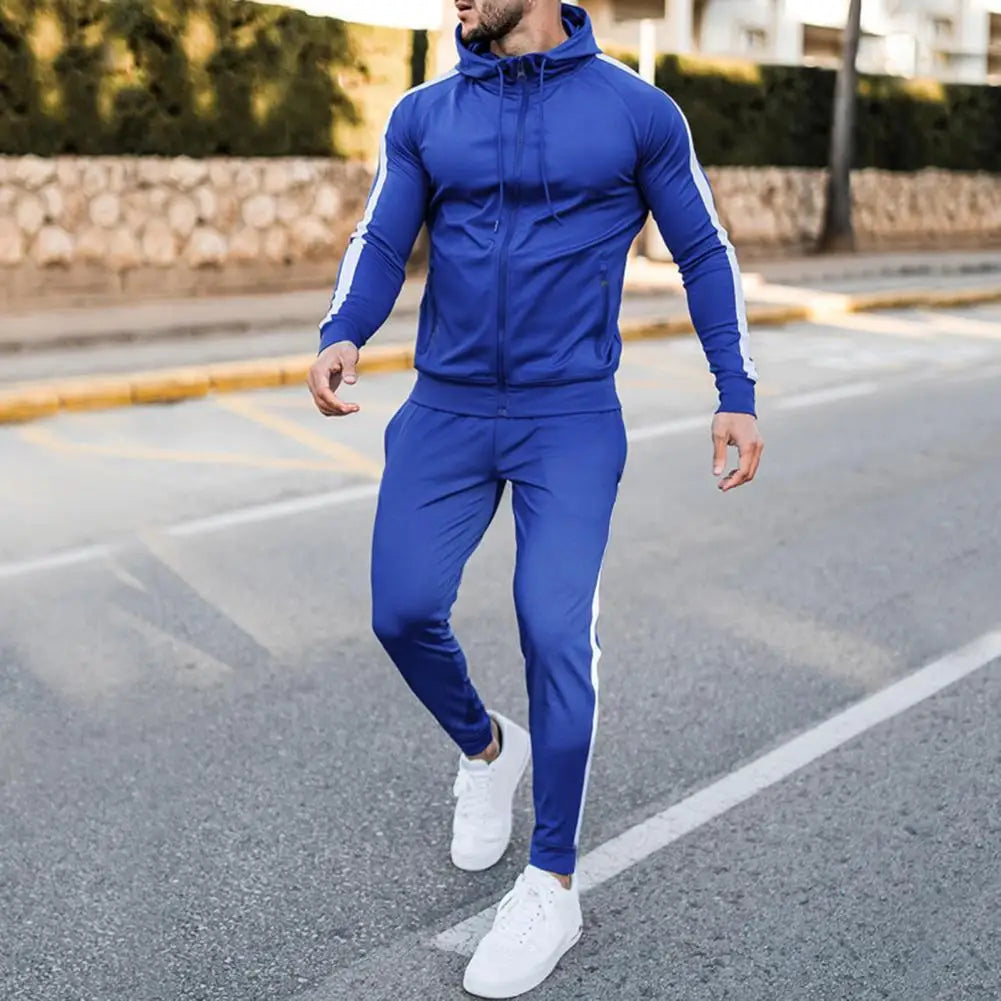 Men’s Tracksuit Set Timeless Style Comfortable Soft Fabric Casual Sportswear Complete Outfit