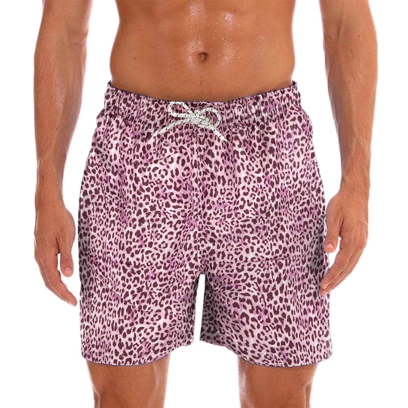 Costume da bagno uomo con stampa paisley, leggero e ad asciugatura rapida, per spiaggia