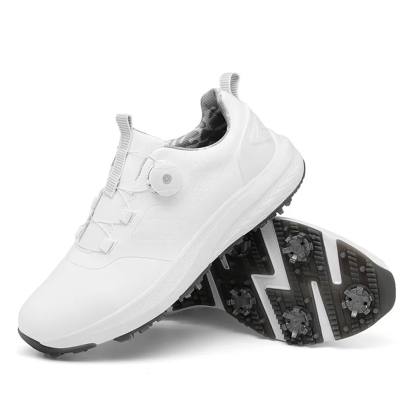 Men’s Performance Golf Sneakers – Waterproof Breathable Comfortable Spikeless Sport Casual Shoes