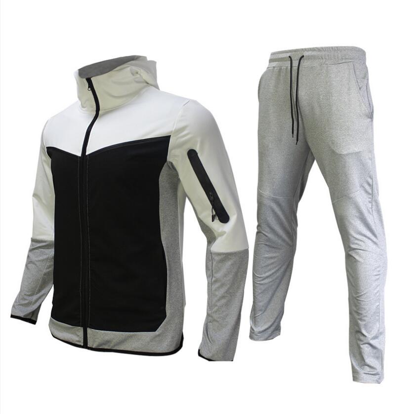 Herren-Performance-Zweiteiler – Kapuzenjacke mit Reißverschluss und schmal zulaufende Jogginghose mit Kordelzug