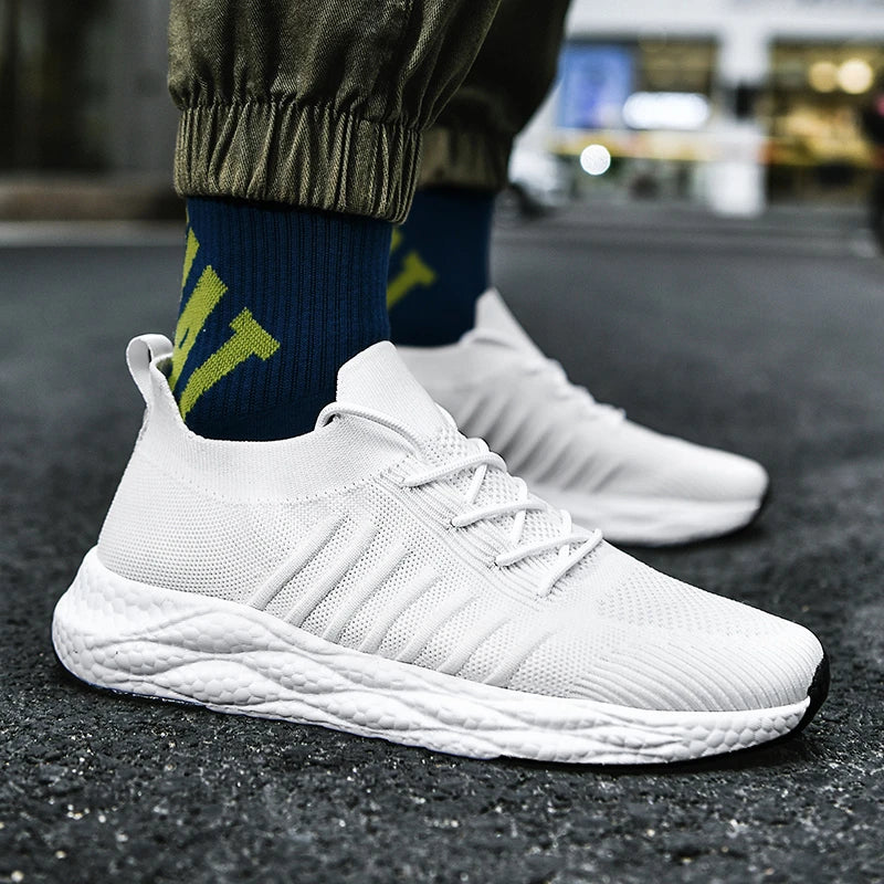 Zapatillas deportivas transpirables para hombre – Calzado casual atlético ligero, cómodo, flexible y acolchado