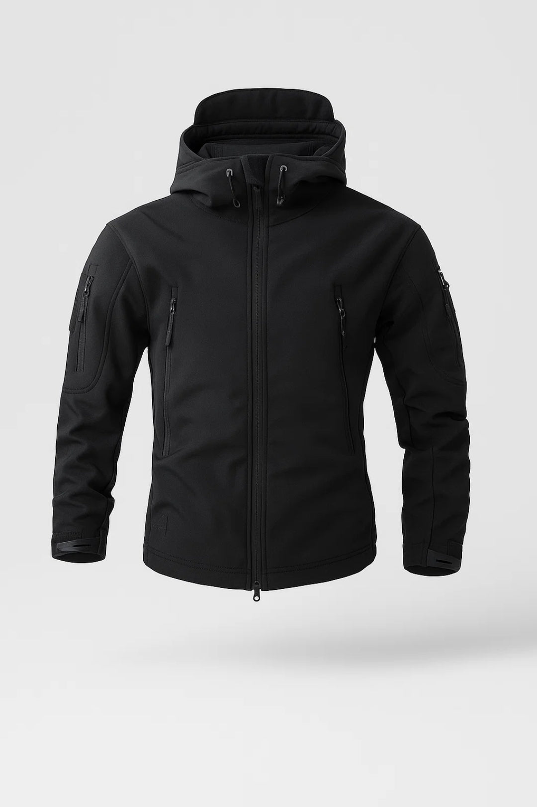 Men’s Functional Jacket with Hood and Zip – Casual Lightweight Outerwear for Everyday and Outdoor Wear