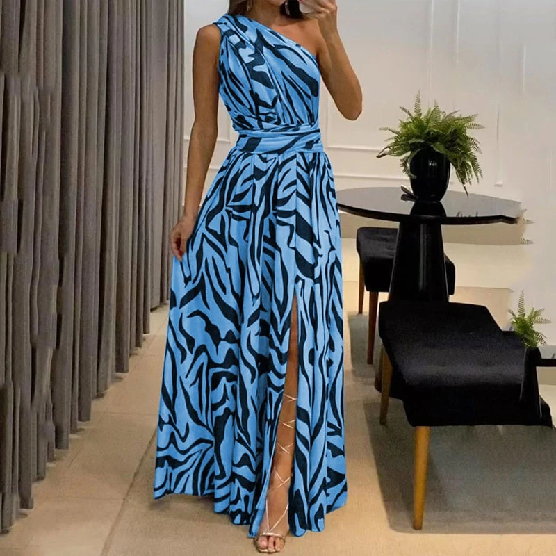 Women’s Printed Fashion Dress – Elegant Flattering Lightweight Breathable Stylish Everyday Chic Outfit