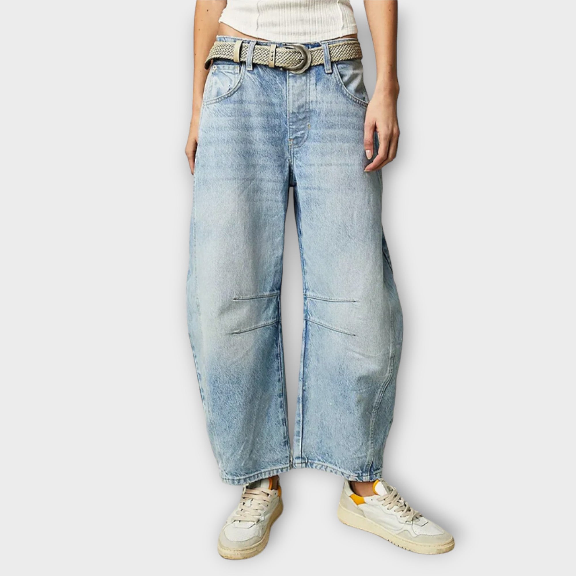 Women’s High Waist Wide Leg Relaxed Fit Jeans