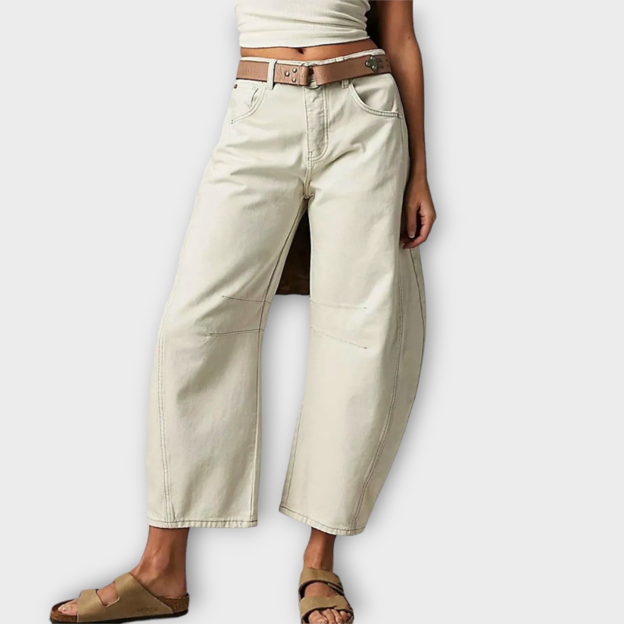 Women’s High Waist Wide Leg Relaxed Fit Jeans