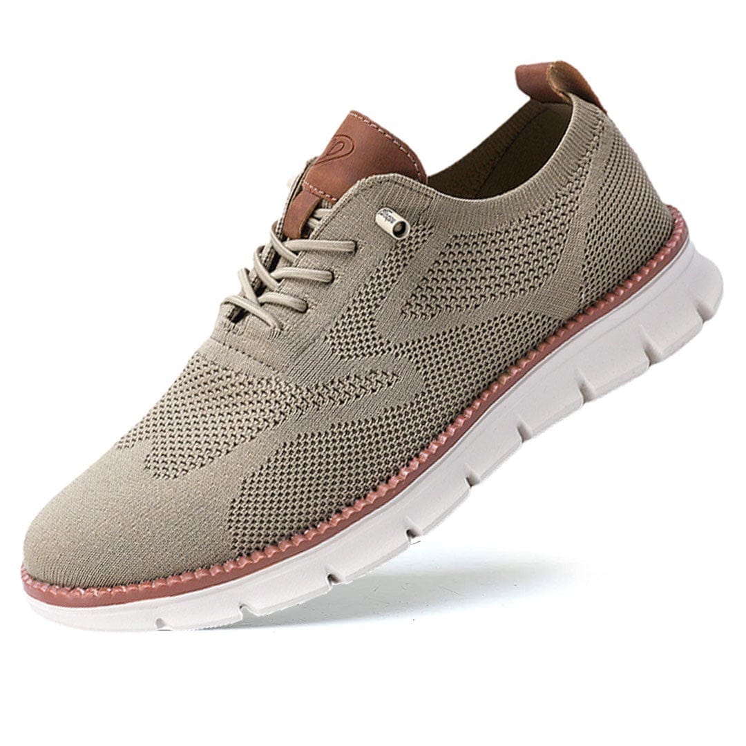 Atmungsaktive Strick-Schnürschuhe für Herren – bequeme Freizeitschuhe mit dämpfender Wirkung und flexiblen Sohlen für den Alltag