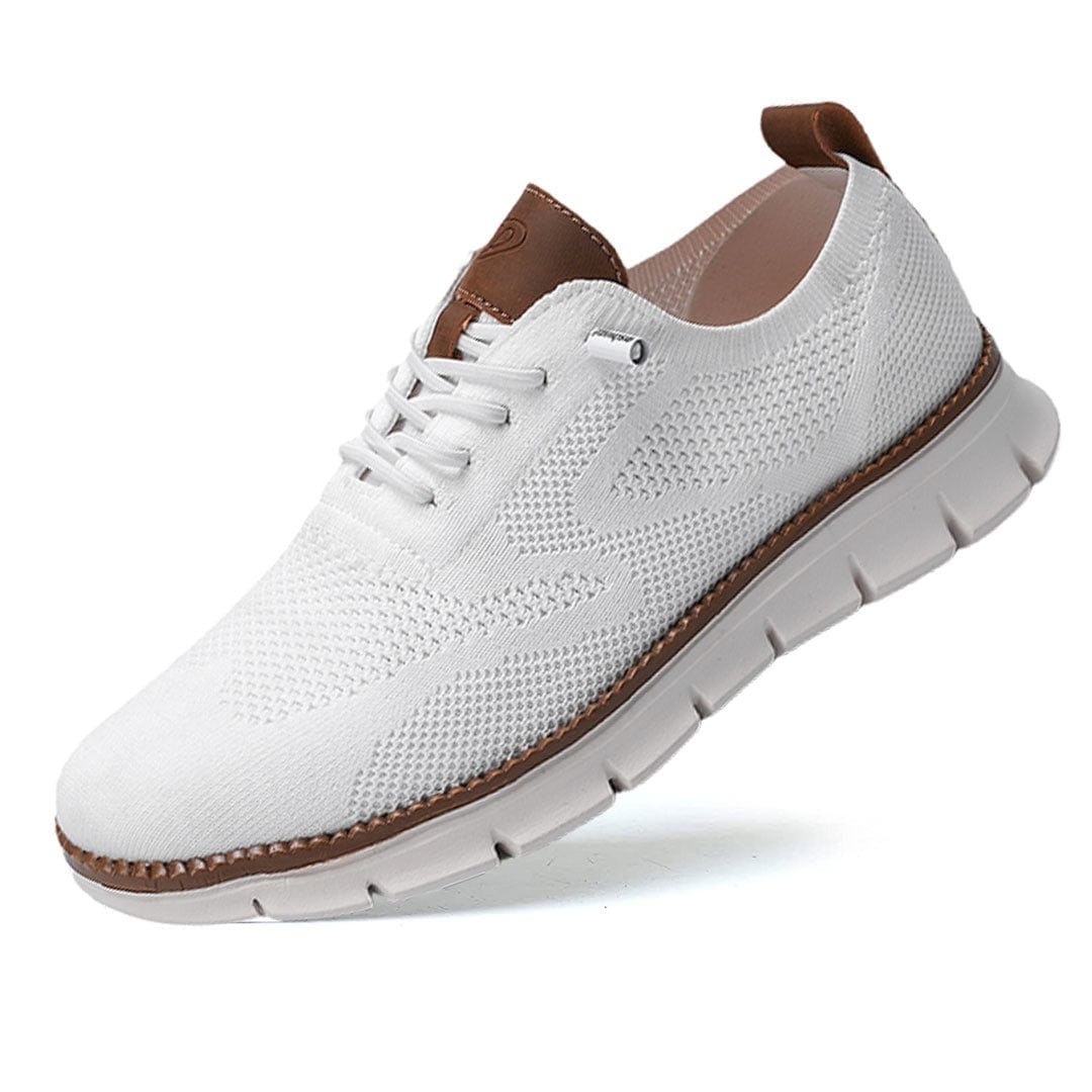 Atmungsaktive Strick-Schnürschuhe für Herren – bequeme Freizeitschuhe mit dämpfender Wirkung und flexiblen Sohlen für den Alltag