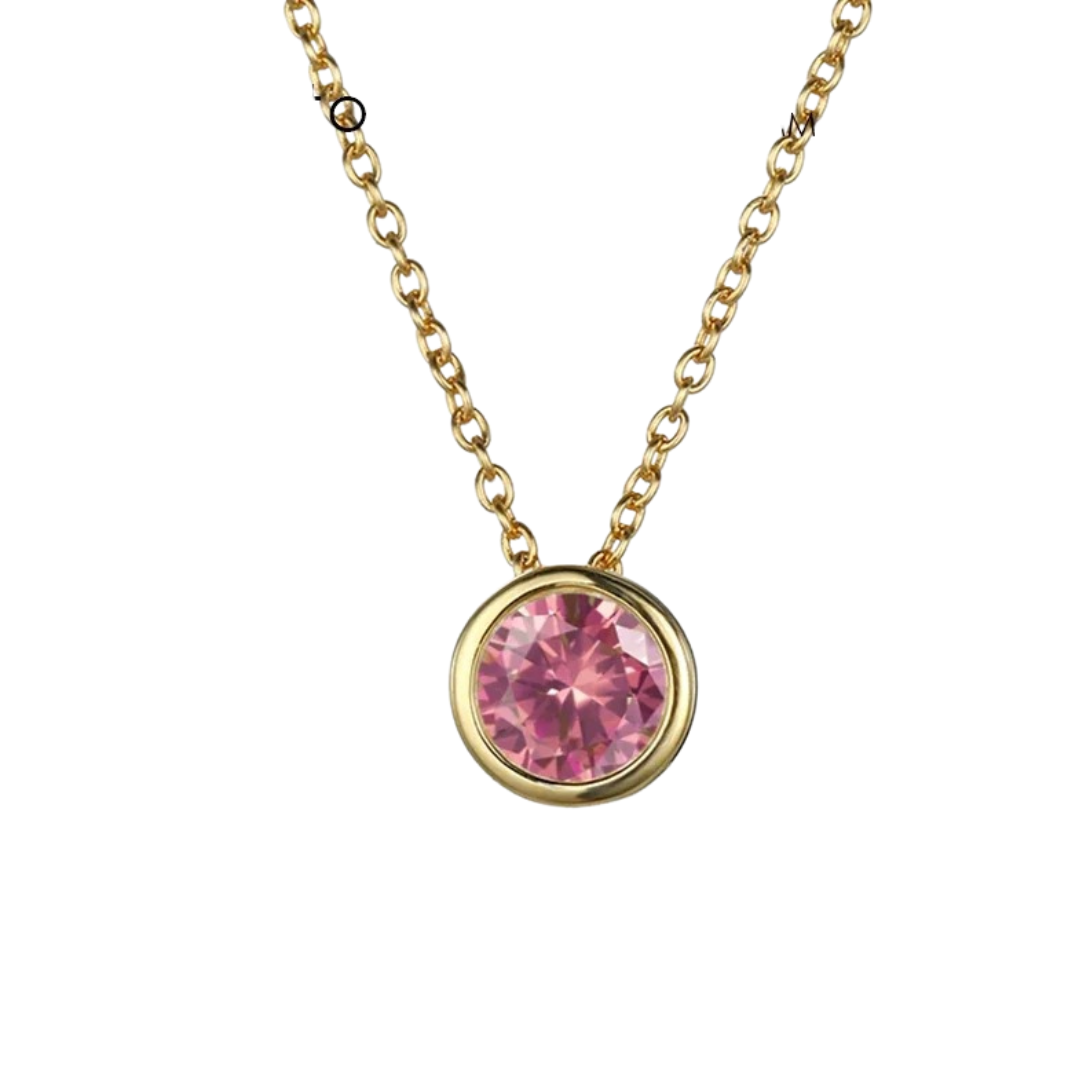 Men’s Stainless Steel Birthstone Necklace – Modern Pendant Jewellery for Personal Everyday Styling
