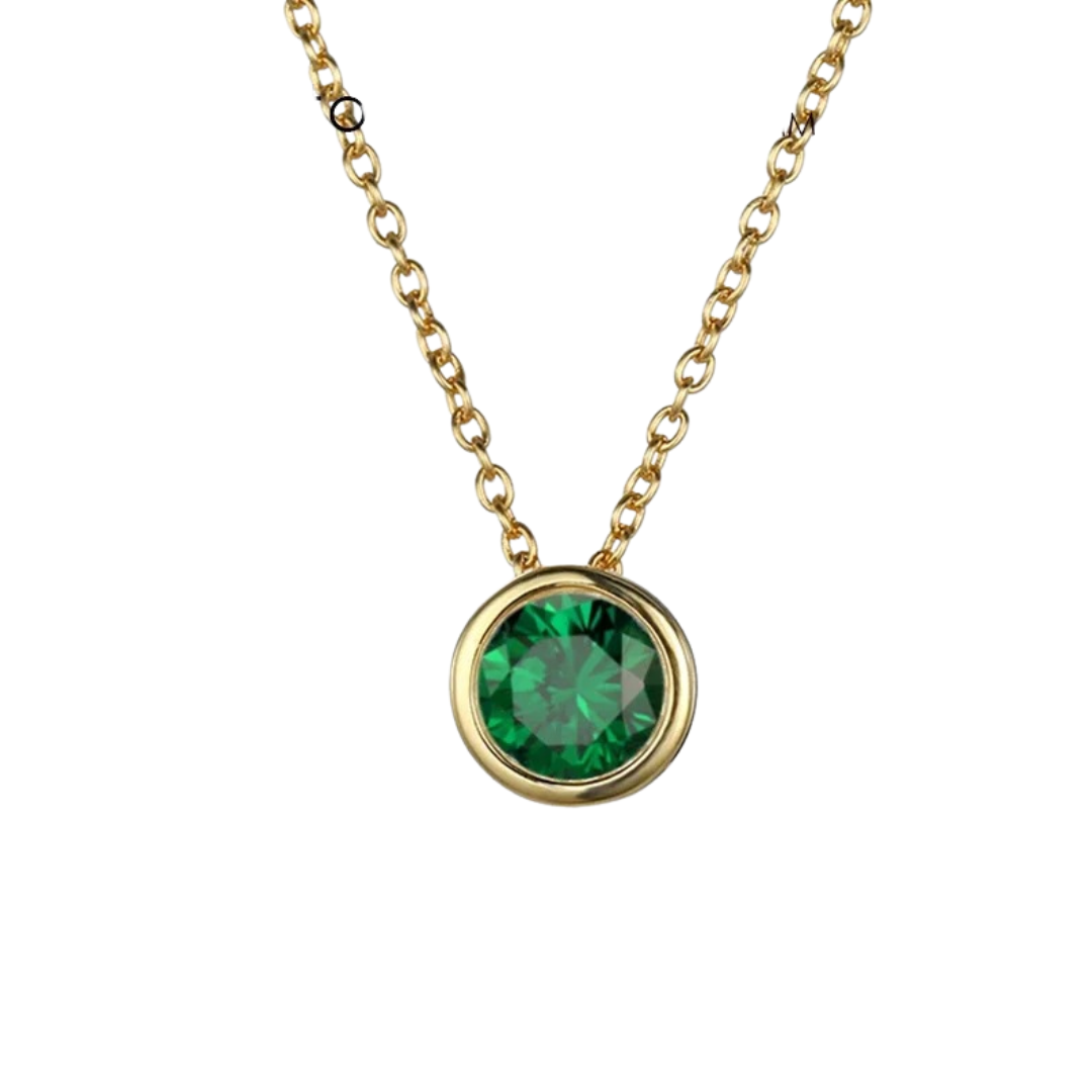 Men’s Stainless Steel Birthstone Necklace – Modern Pendant Jewellery for Personal Everyday Styling