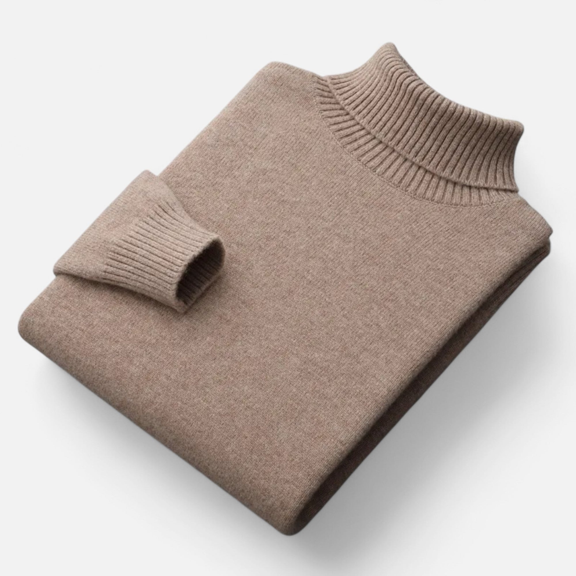 Valmonti | Men’s High-Lapel Cashmere Oversized Pullover
