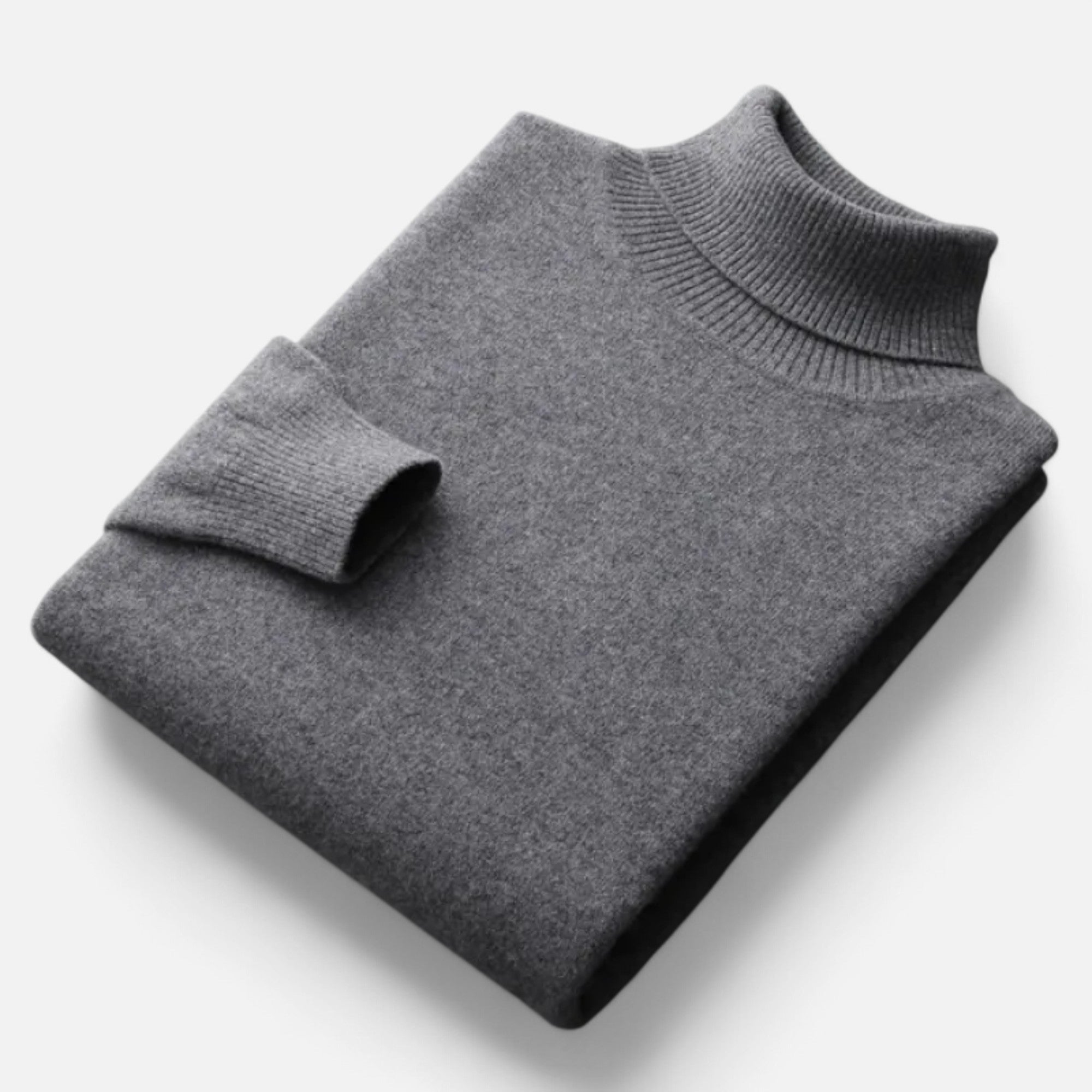 Valmonti | Men’s High-Lapel Cashmere Oversized Pullover