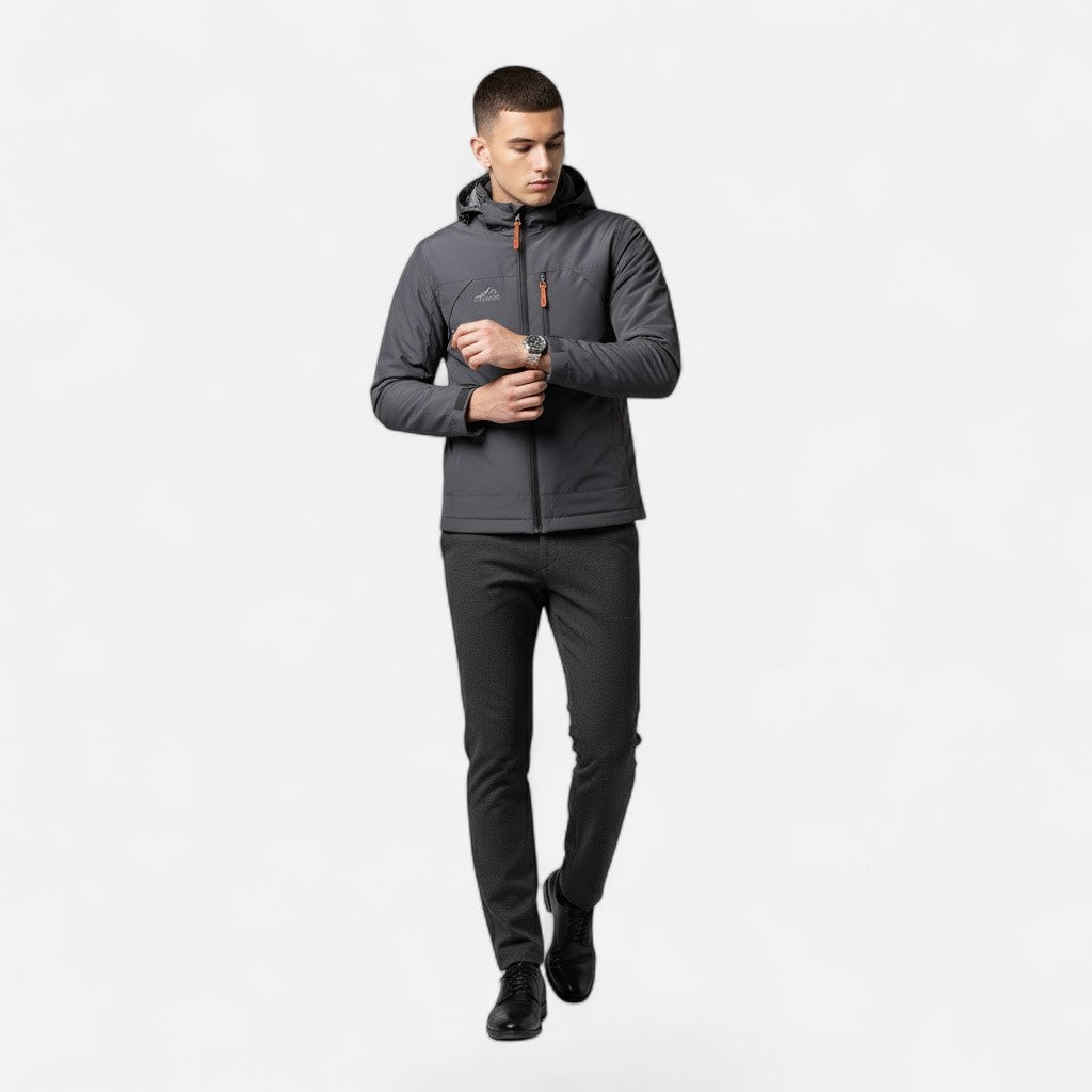 Valmonti | Men’s Hooded Loose-Fit Casual Jacket