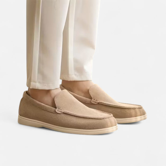 Valmonti | Men’s Leather-Slip Driving Loafer