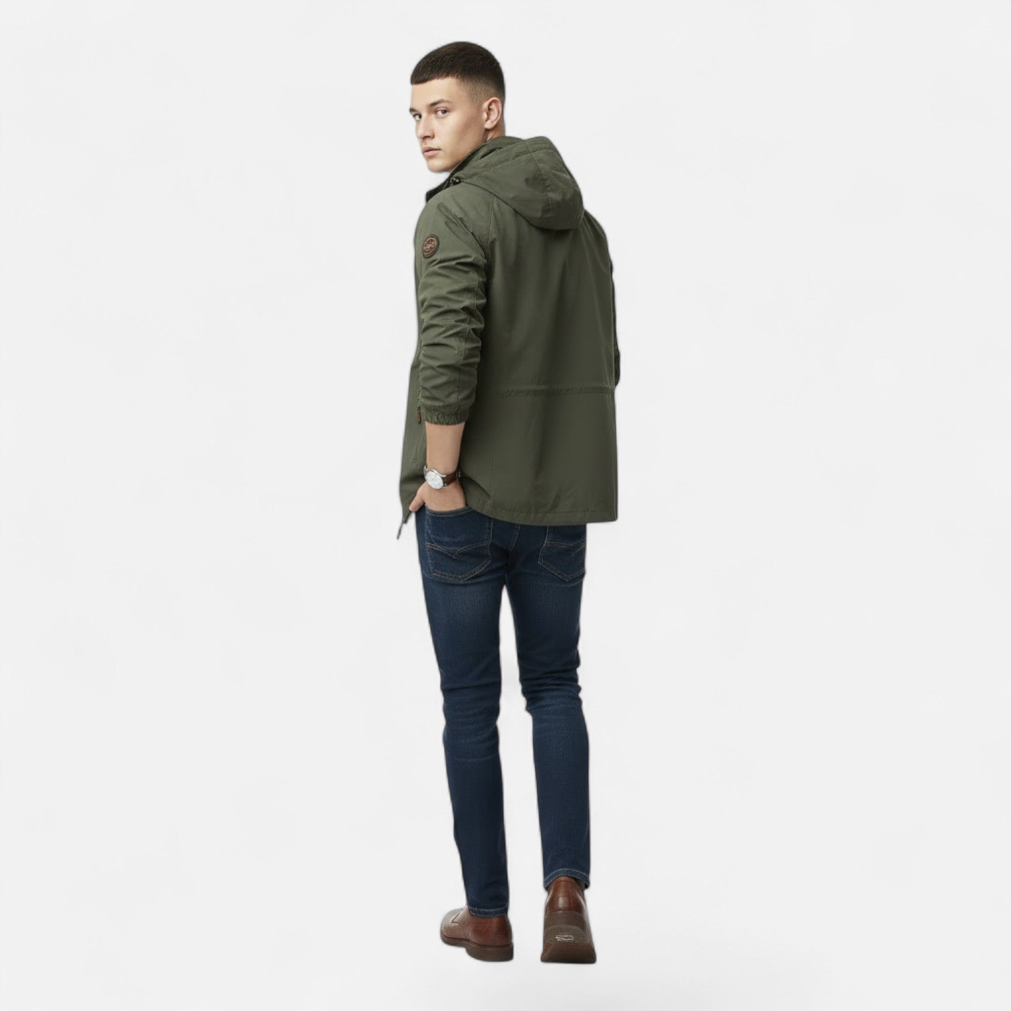 Valmonti | Men’s Solid-Colour Stand-Collar Outdoor Jacket