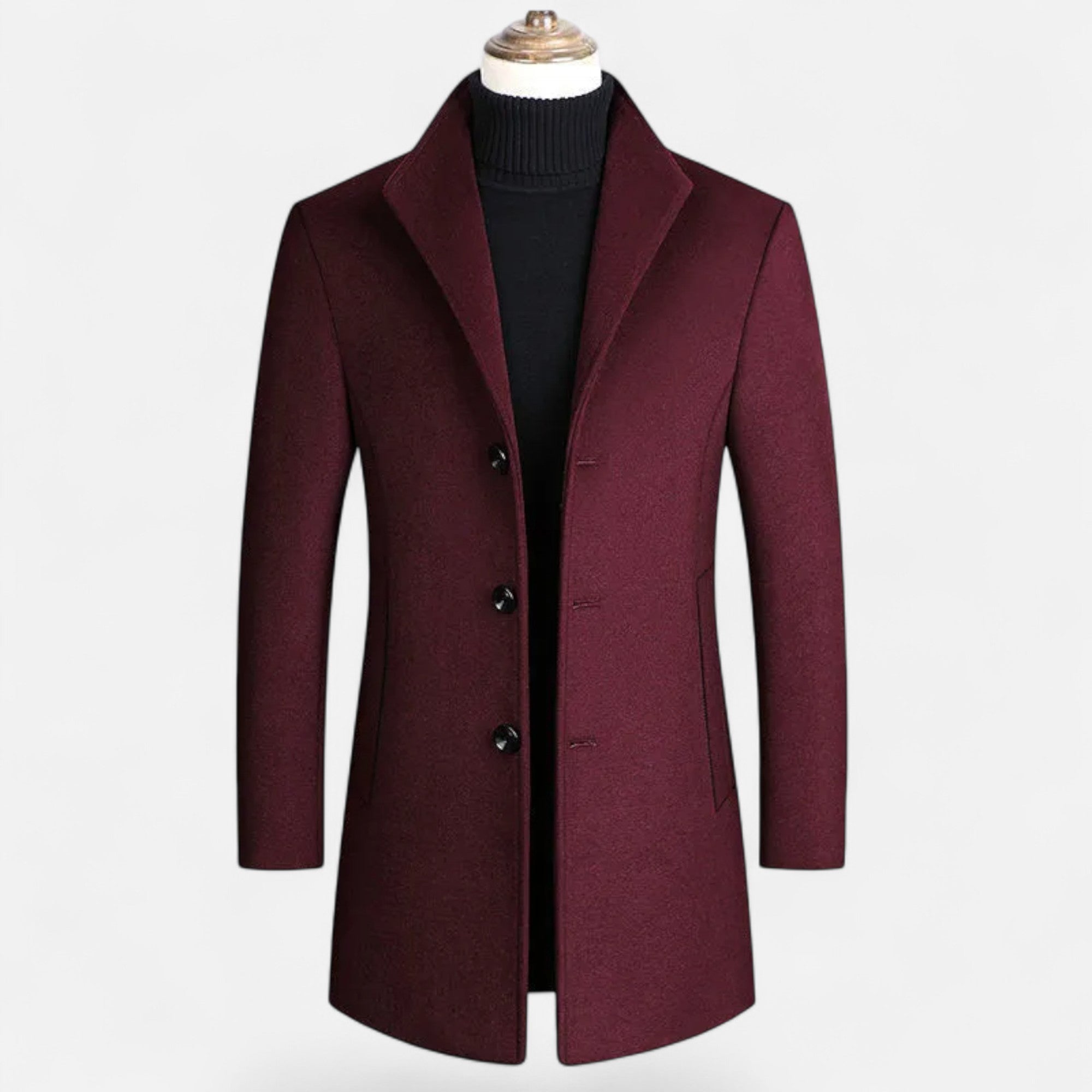 Valmonti | Men’s Tailored Wool Trench – Classic Oxford Elegance