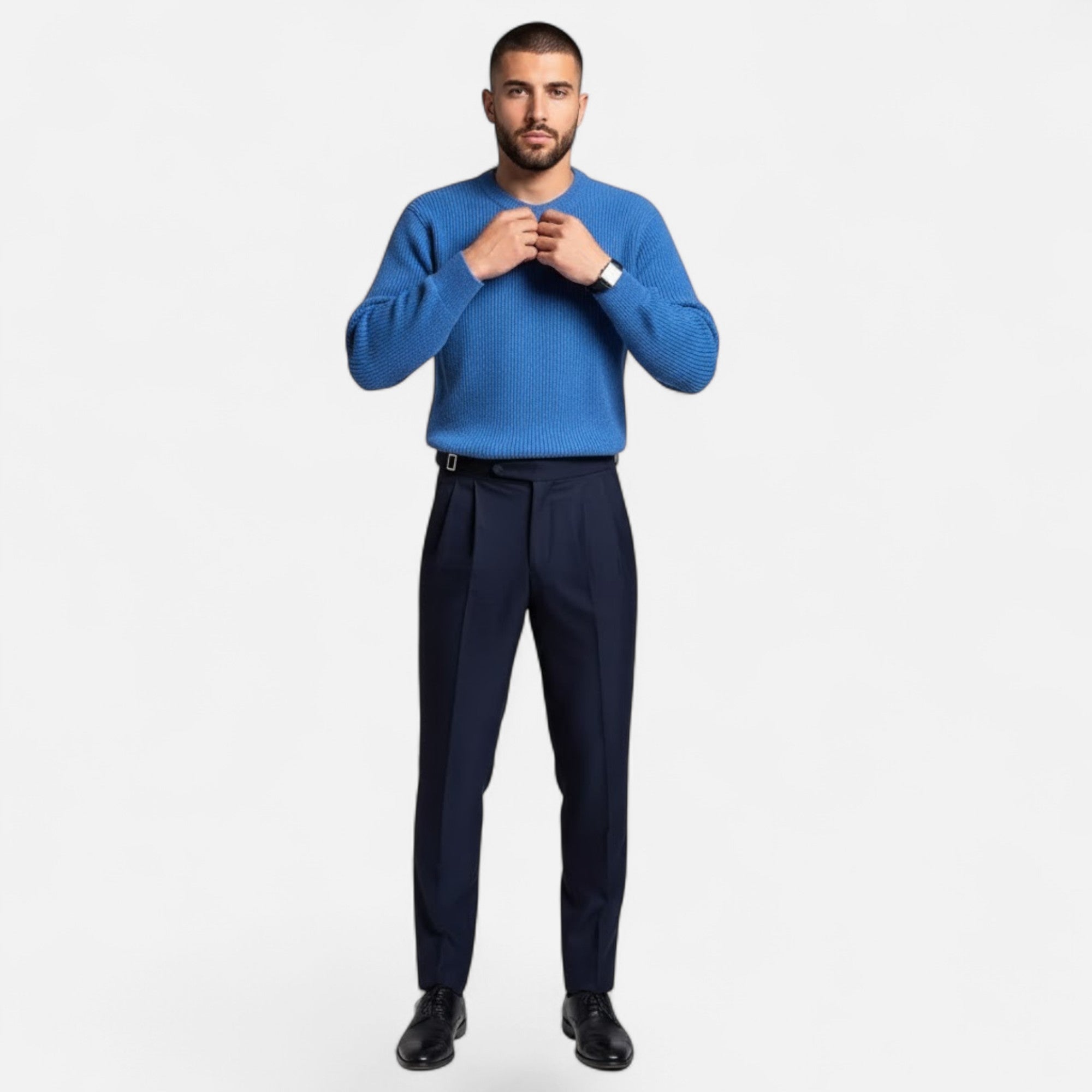 Valmonti | Men’s Thick-Knit Korean-Style Loose Sweater