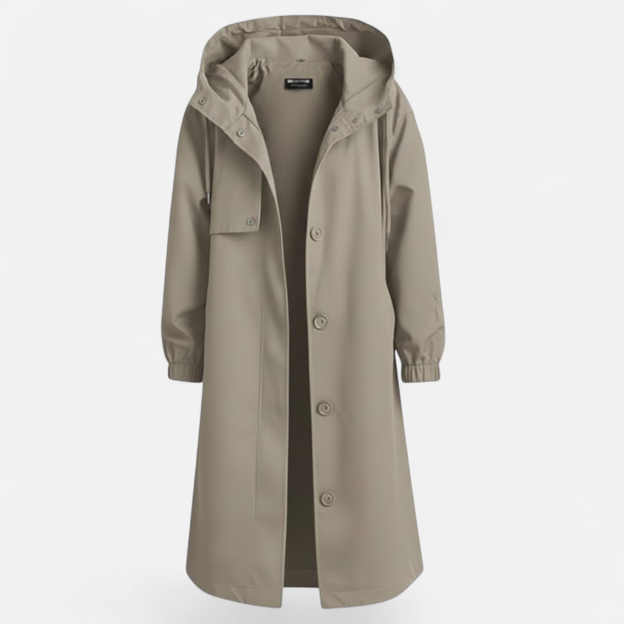 Valmonti | Women’s Mid-Length Windbreaker Coat – Elegant Cotton Coat