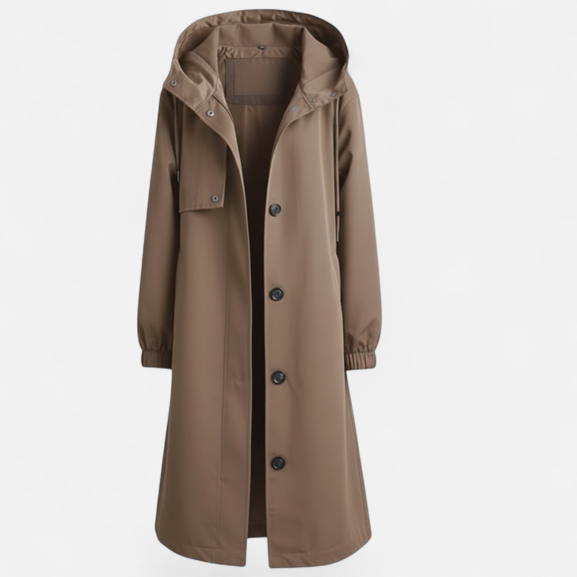 Valmonti | Women’s Mid-Length Windbreaker Coat – Elegant Cotton Coat