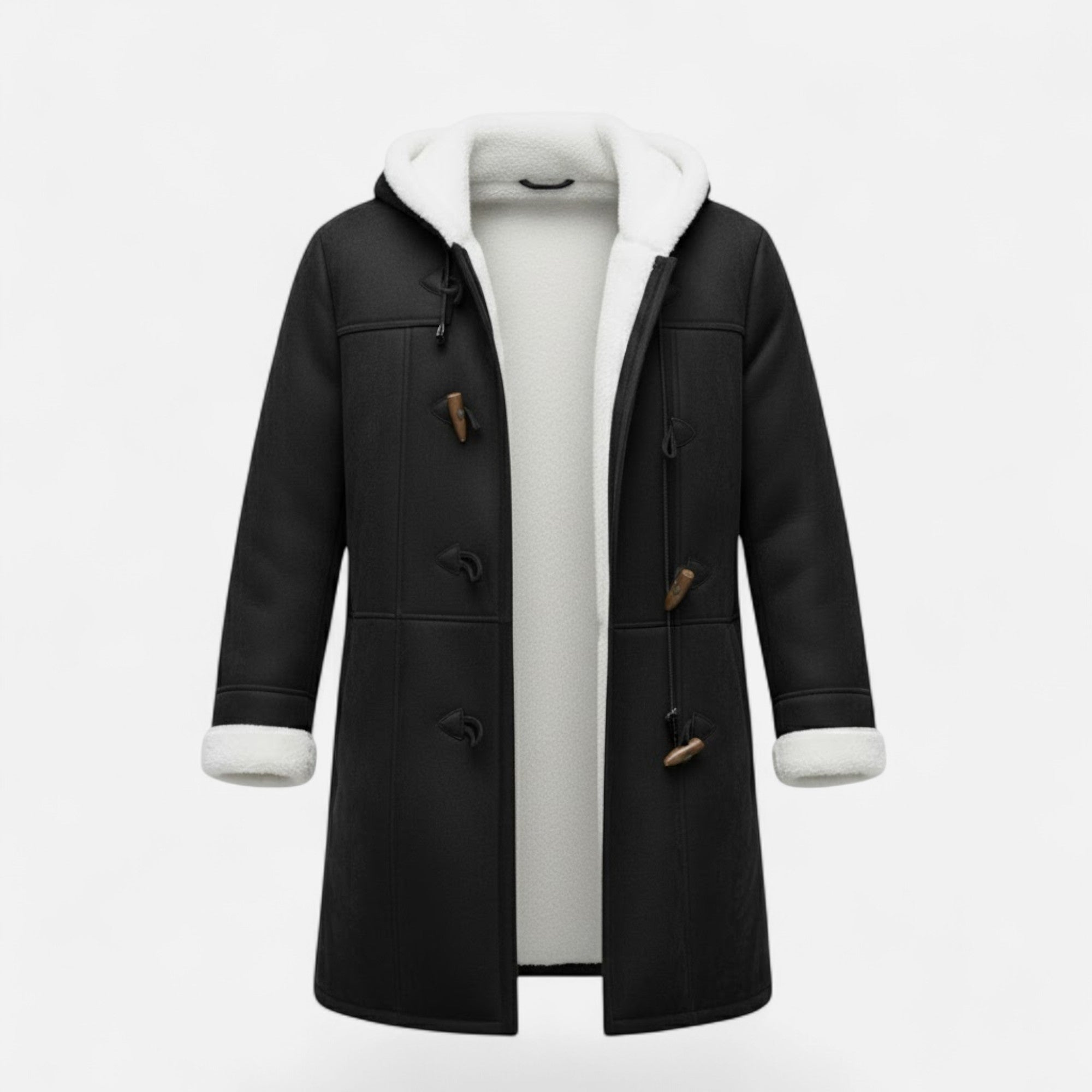 Valmonti | Women’s Hooded Button-Front Winter Coat with Pockets