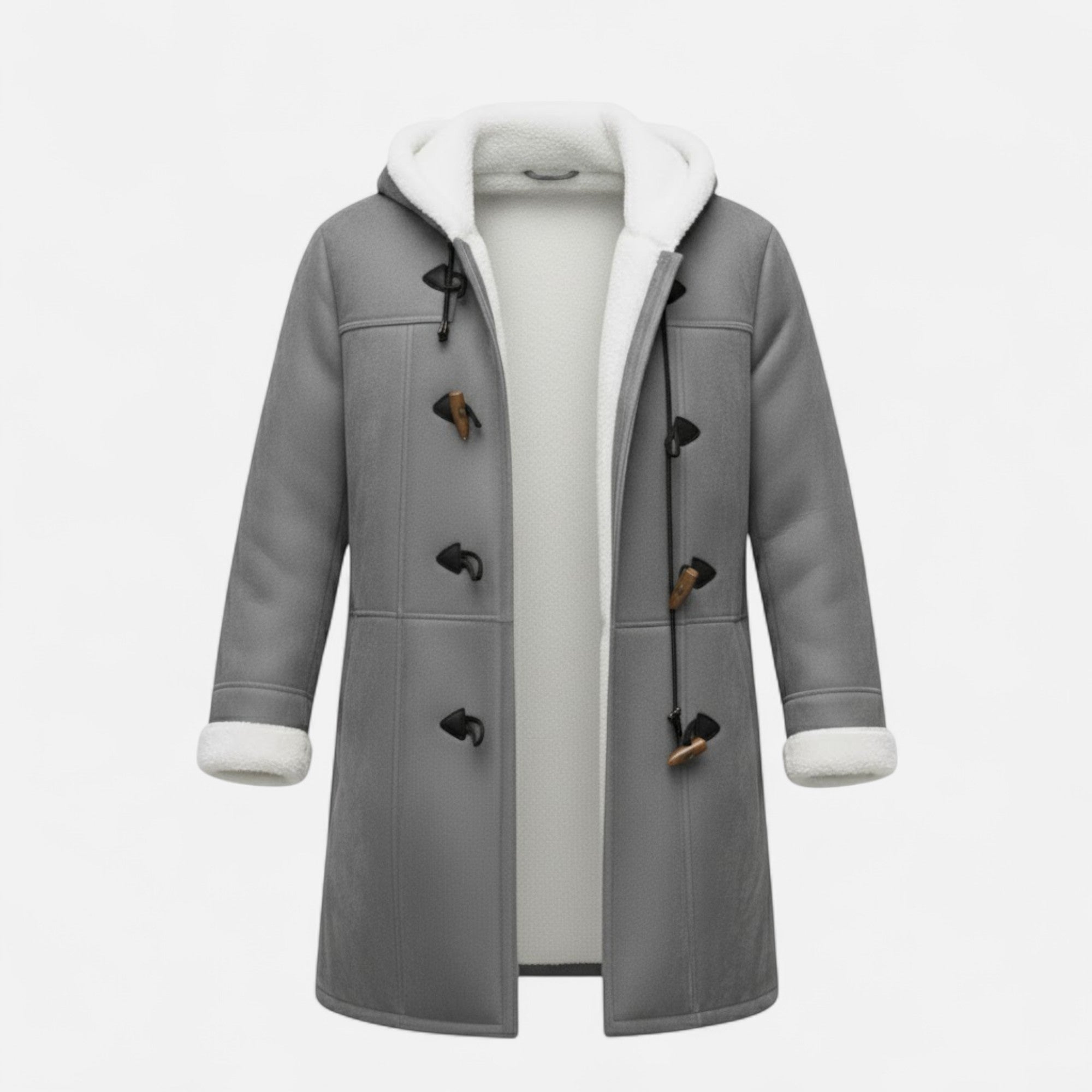 Valmonti | Women’s Hooded Button-Front Winter Coat with Pockets