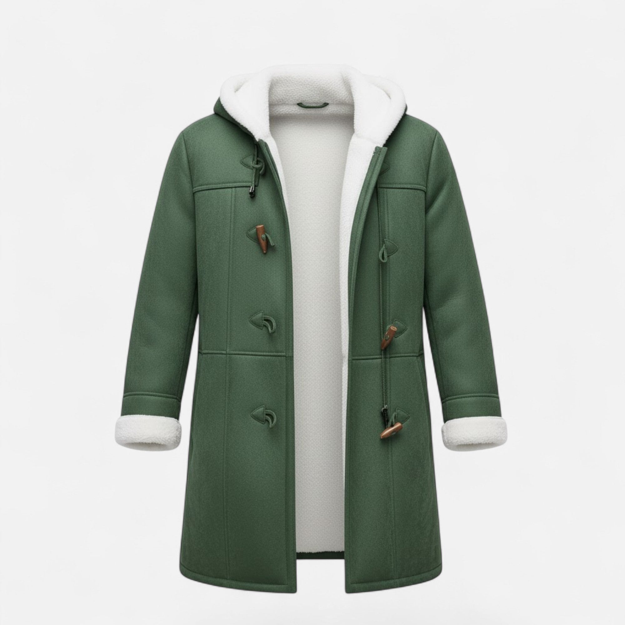 Valmonti | Women’s Hooded Button-Front Winter Coat with Pockets