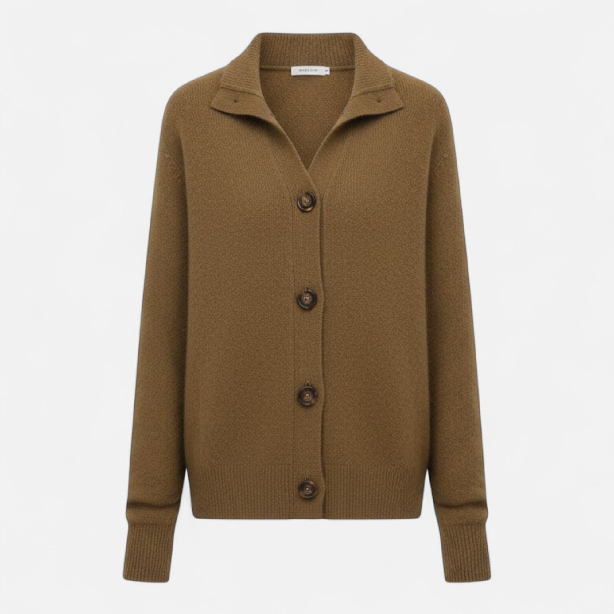 Valmonti | Women’s Knit Stand-Collar Short Coat