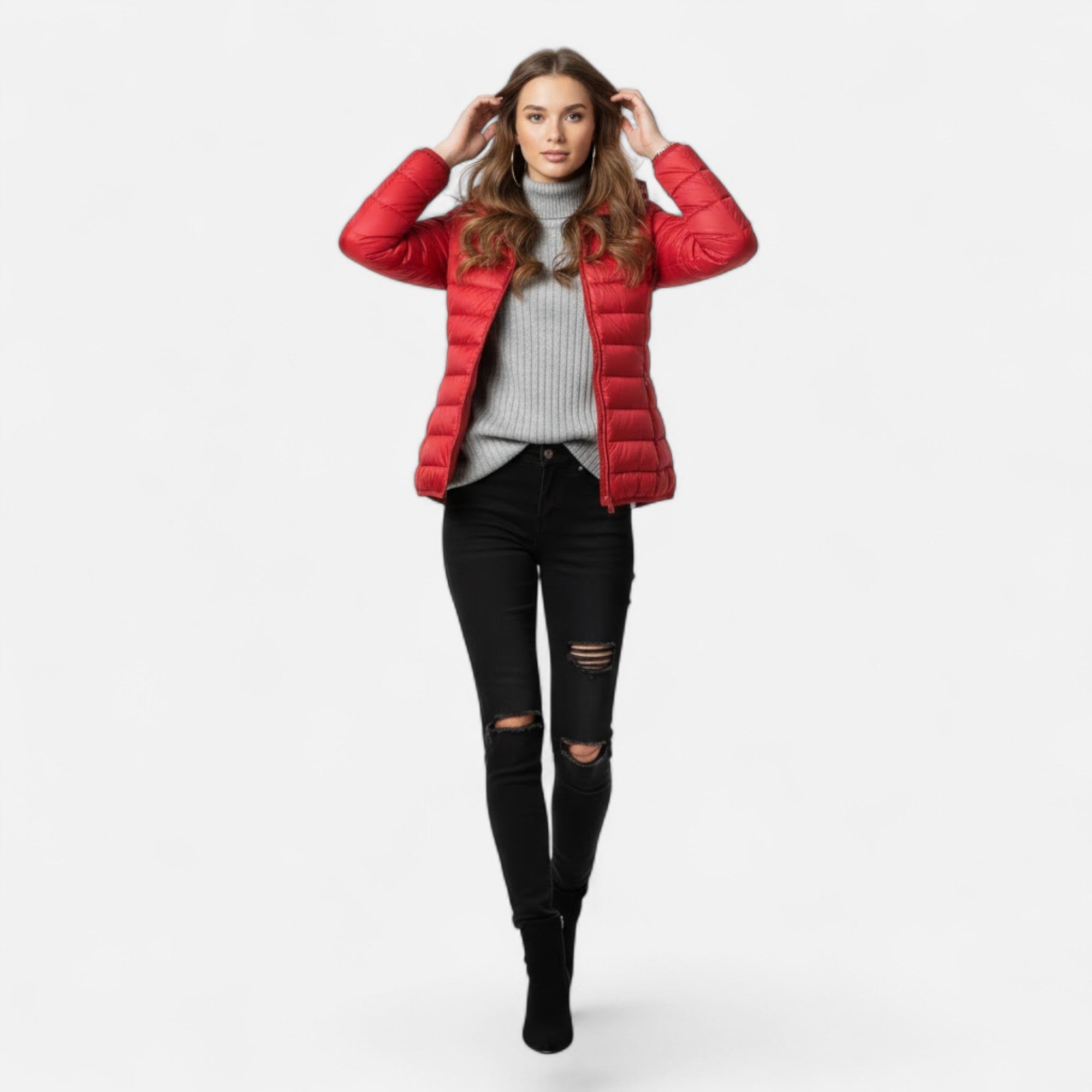 Valmonti | Women’s Lightweight Down-Filled Plus-Size Coat