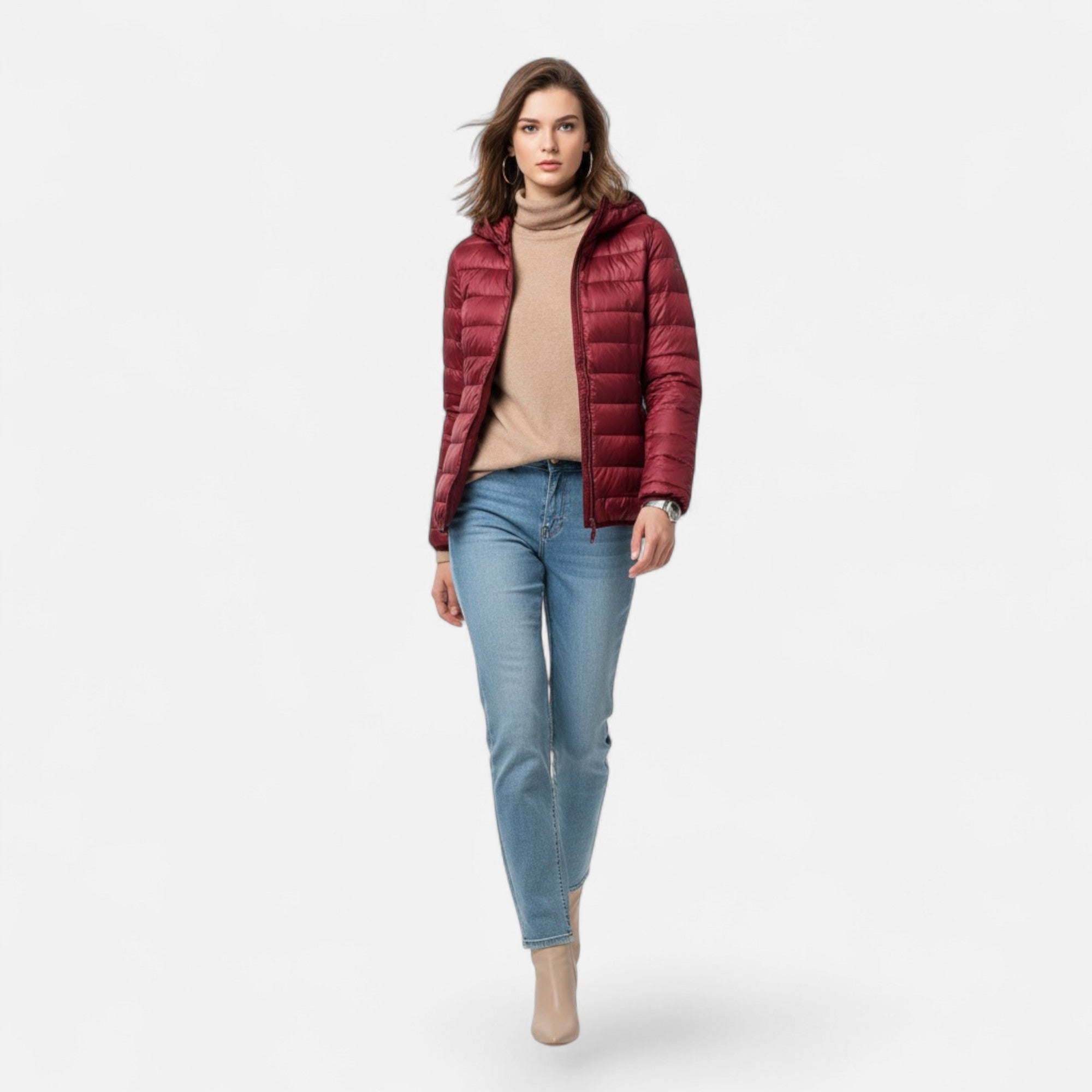 Valmonti | Women’s Lightweight Down-Filled Plus-Size Coat