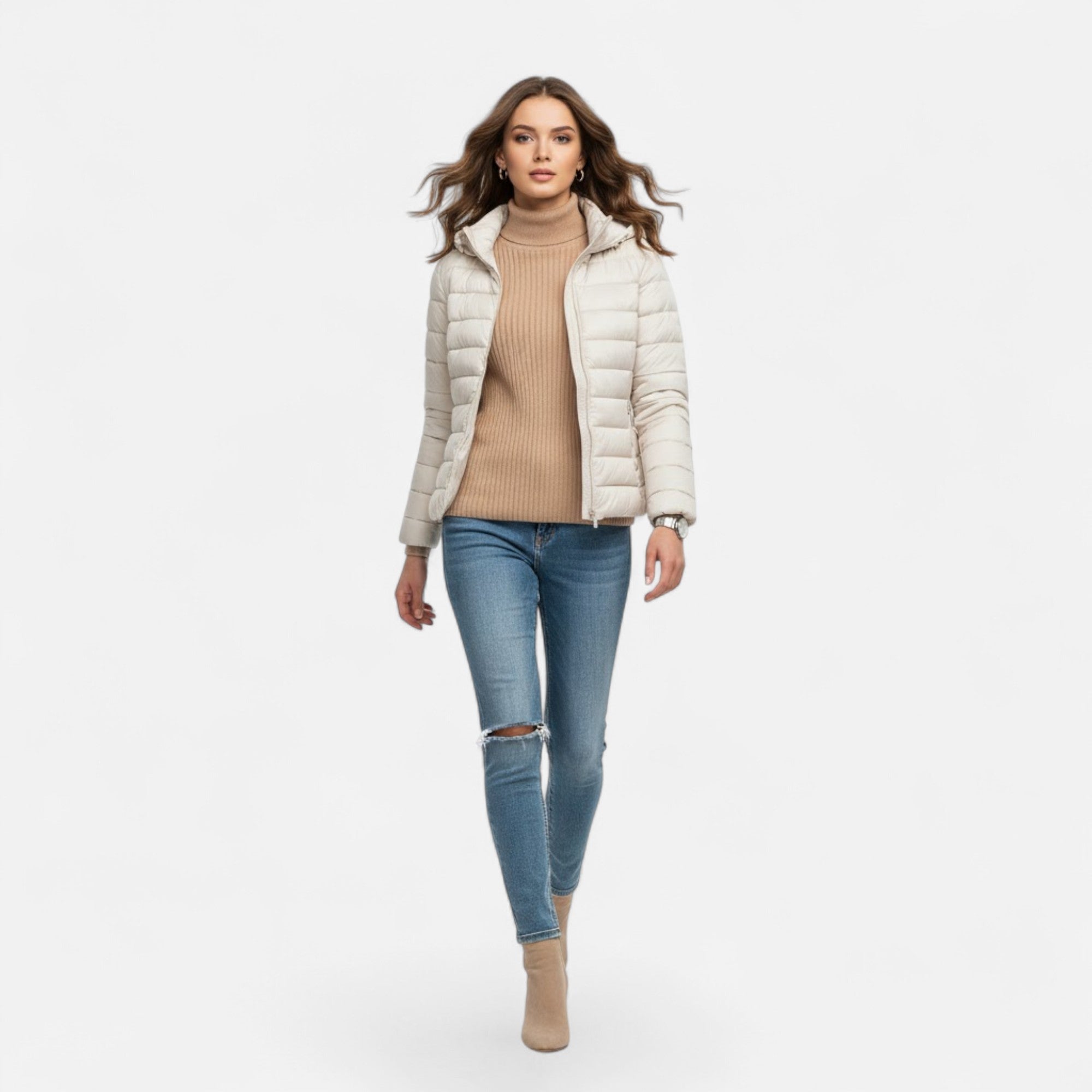 Valmonti | Women’s Lightweight Down-Filled Plus-Size Coat