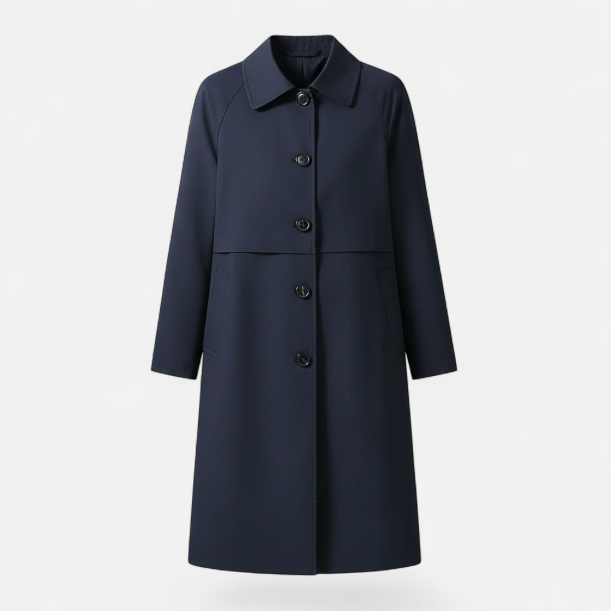 Valmonti | Women’s Mid-Length Wool-Blend Trench Coat