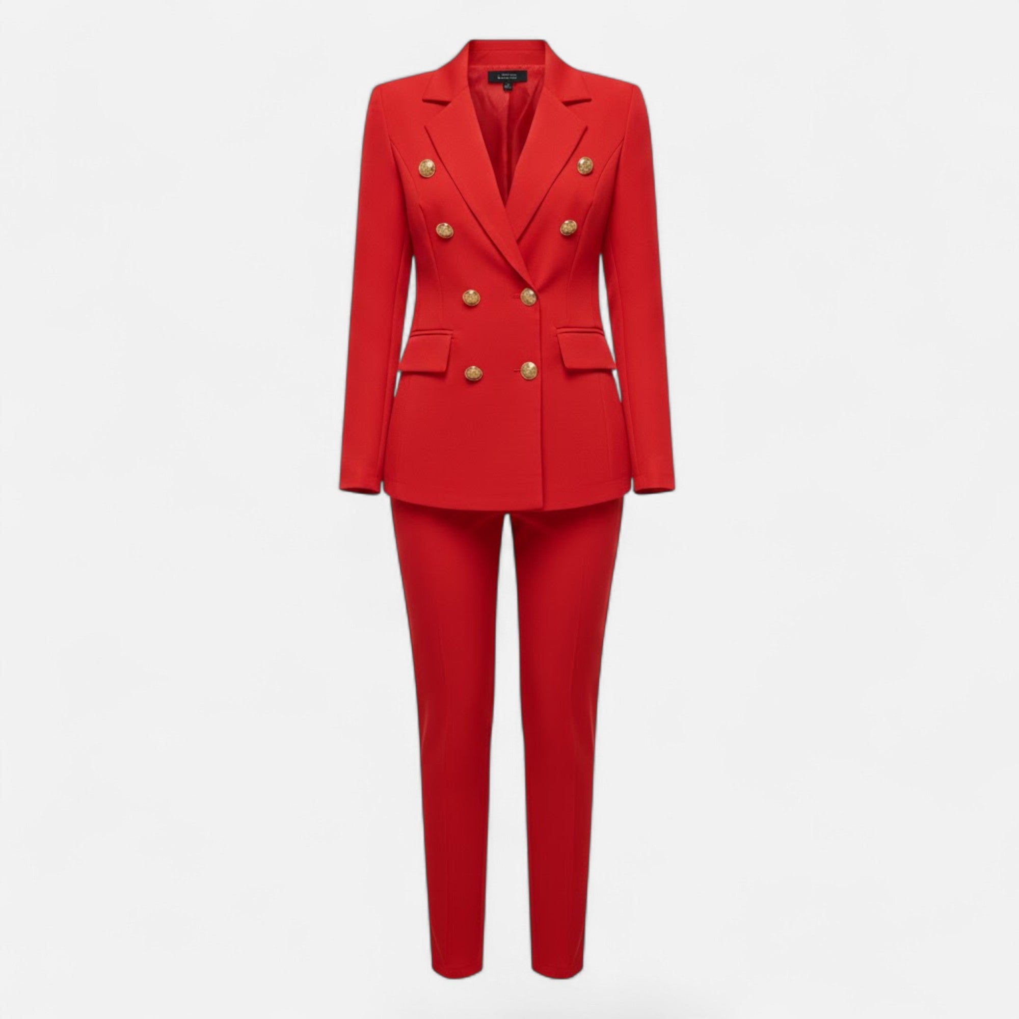 Valmonti | Women’s Solid-Colour Tailored Two-Piece Suit Set