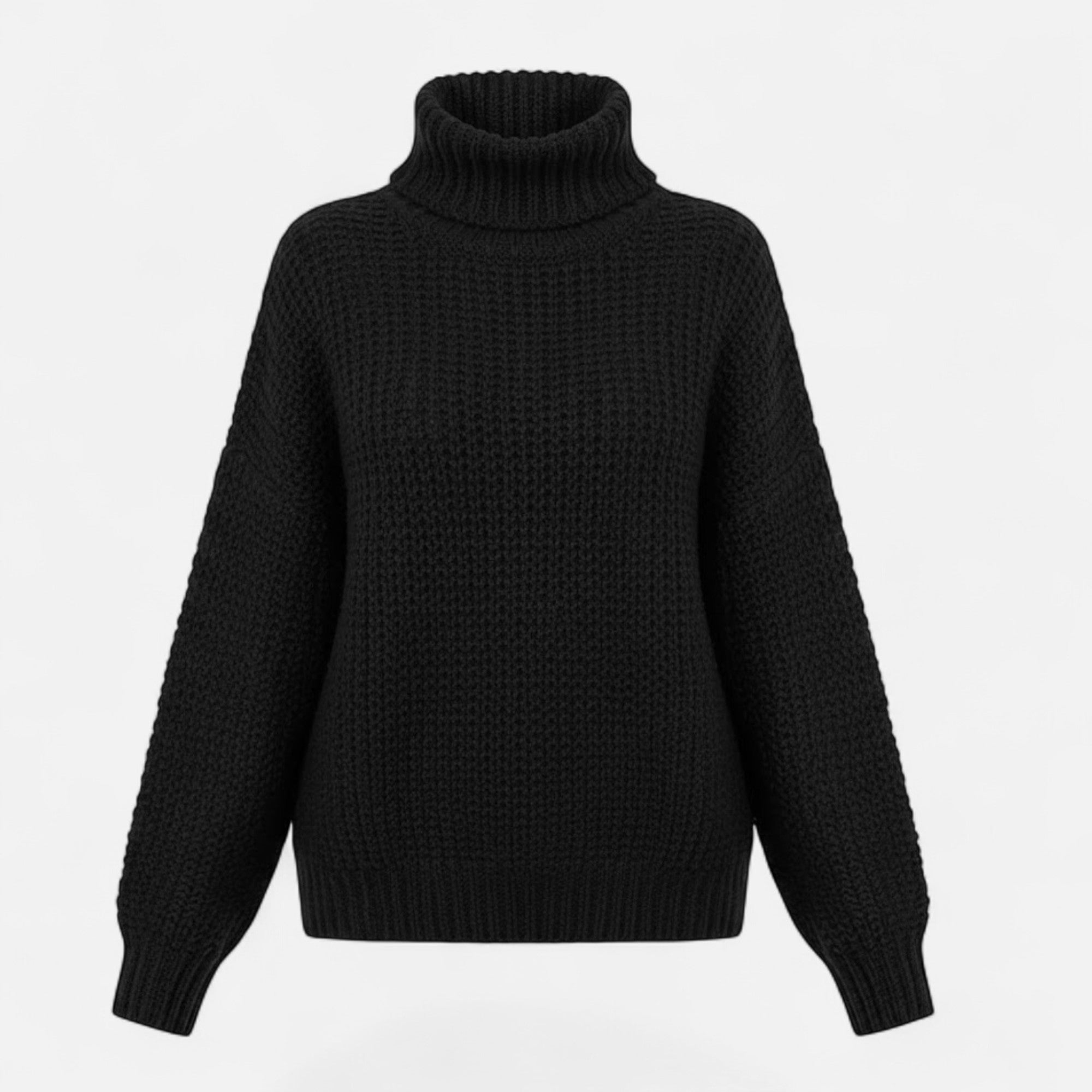 Valmonti | Women’s Wool-Blend Turtleneck Sweater – Classic Knit